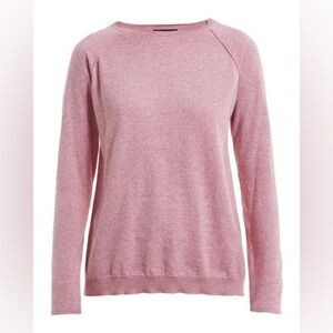 Holebrook Sweden Anna Crew Neck Sweater Cotton Cashmere Pink Long Sleeve Size XS